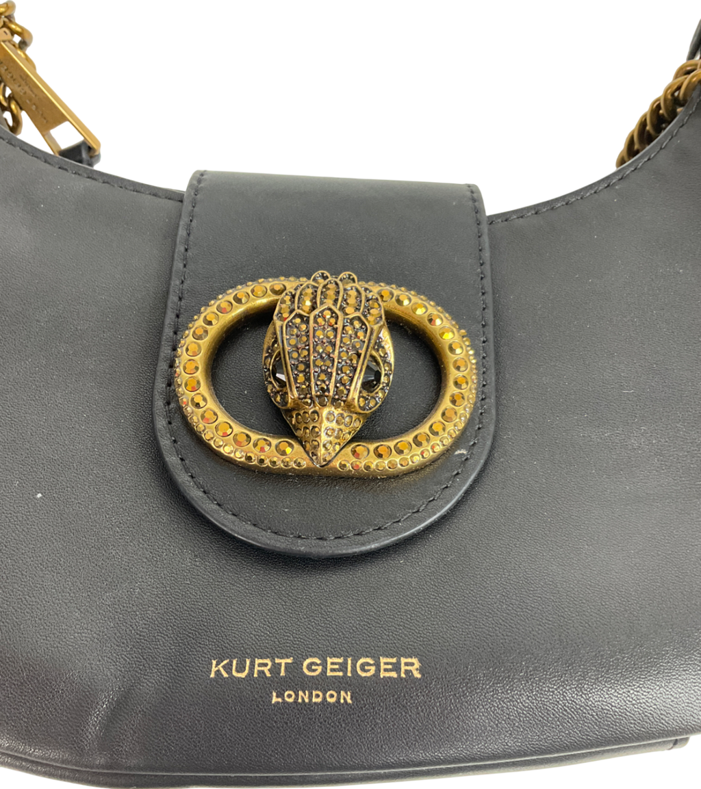 Kurt Geiger Black Small Chelsea Hobo Bag