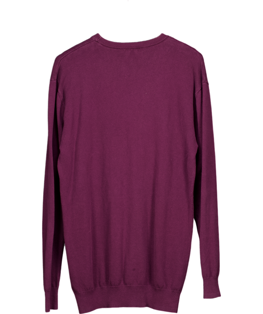 2Tall Purple Tall Crew Neck Knit Jumper UK L