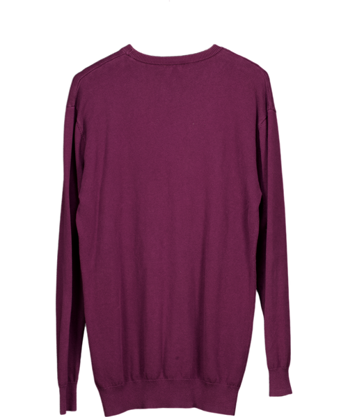 2Tall Purple Tall Crew Neck Knit Jumper UK L