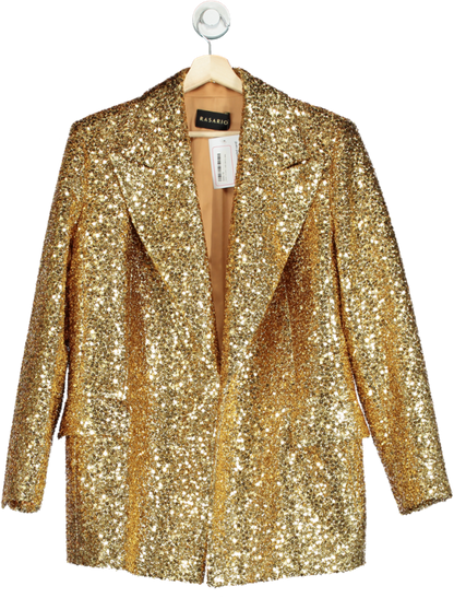 Rasario Gold Sequin Blazer UK 8