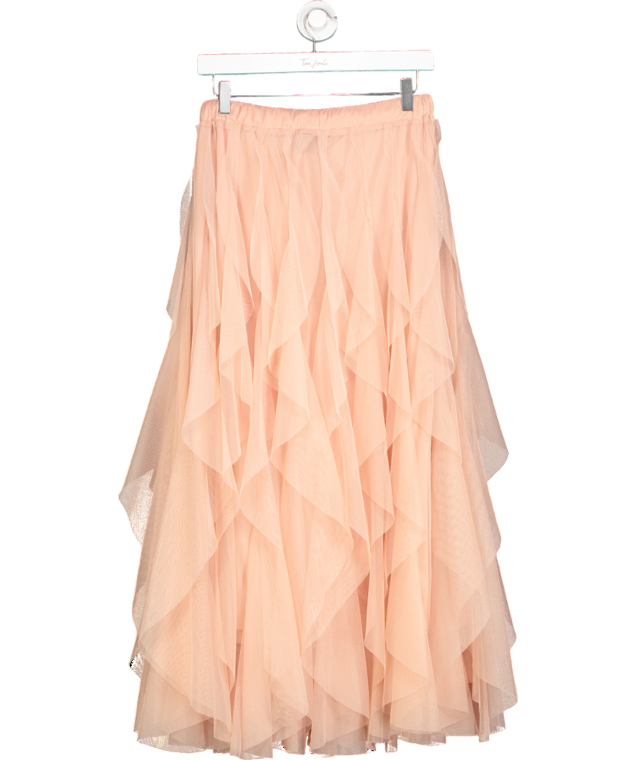 Eleven Loves Pink Iris Tulle Maxi Skirt UK M/L