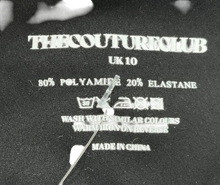 The Couture Club Black Sculpting Stretch Foldover Waistband Yoga Pants UK 10