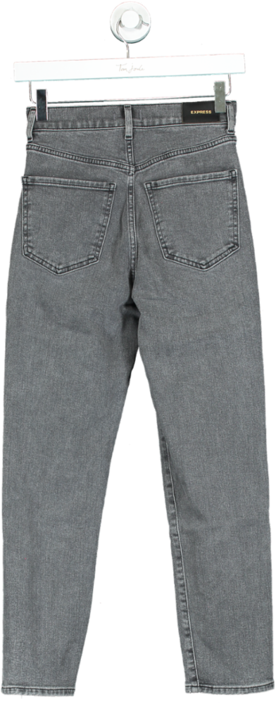Express Grey Mom Jeans UK 4