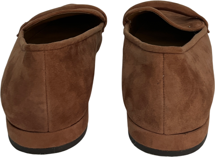 Talbots Brown Scarlet Suede Pointed Toe Loafers UK 7.5 EU 40.5 👠