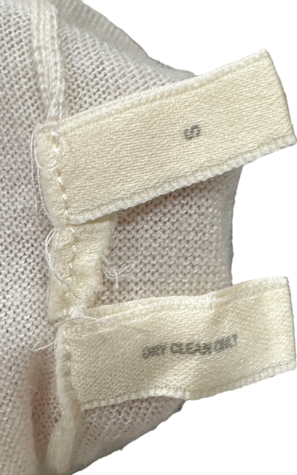 Bamford Ivory Long Sleeve Jumper with Button Detail UK S