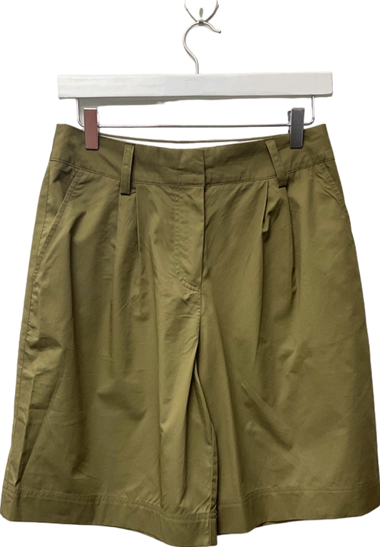 Next Khaki Pleated Shorts UK 8