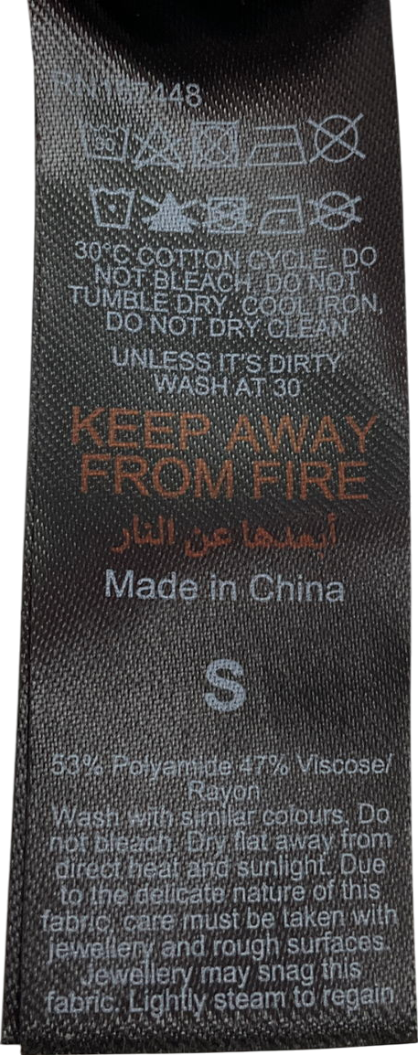 Karen Millen Brown Premium Rib Knit Crew Neck Top UK S