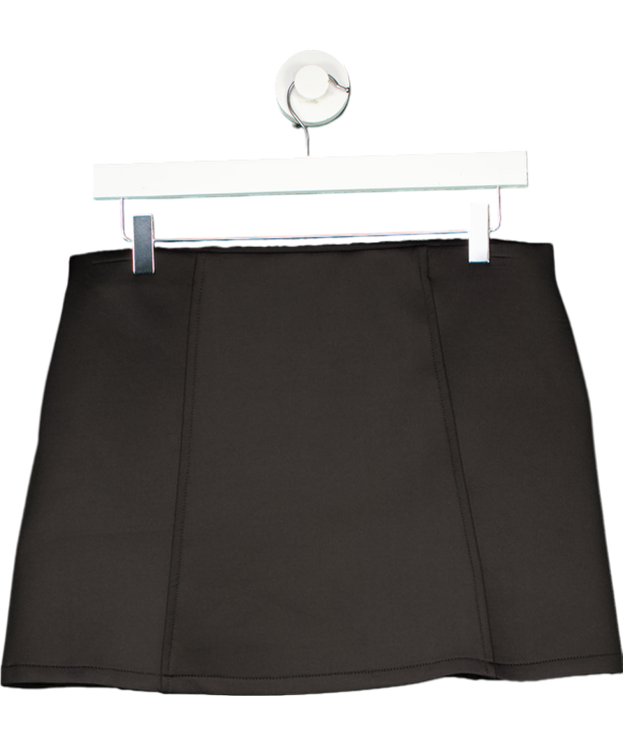 MANGO Black Mid-rise Mini Skirt UK M