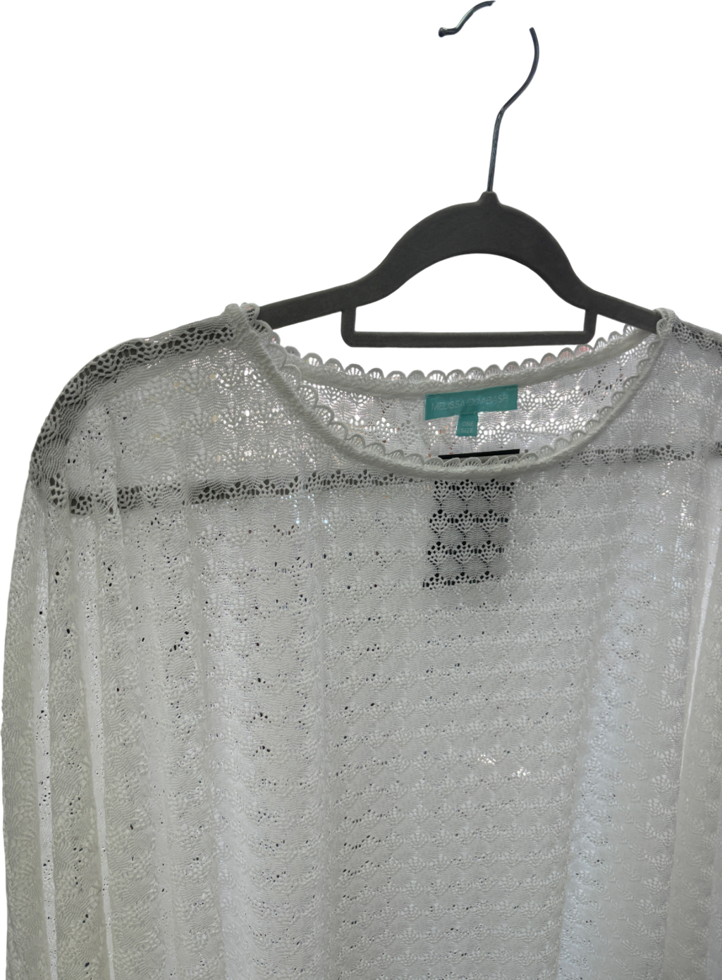 Melissa Odabash White Blair Poncho Cover up One Size