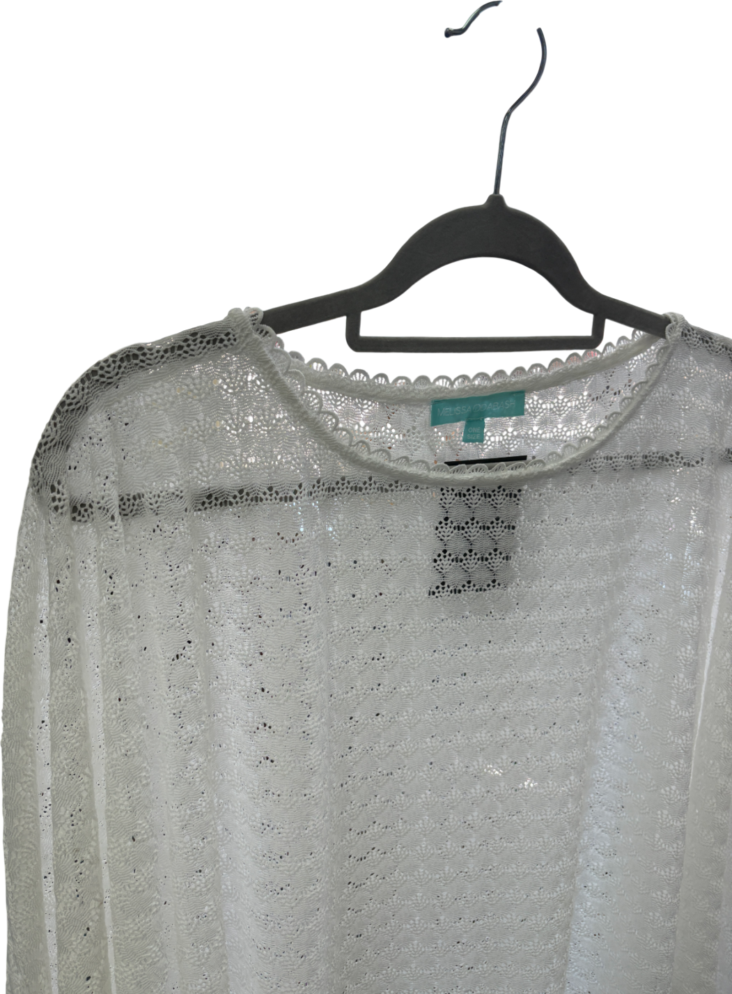 Melissa Odabash White Blair Poncho Cover up One Size