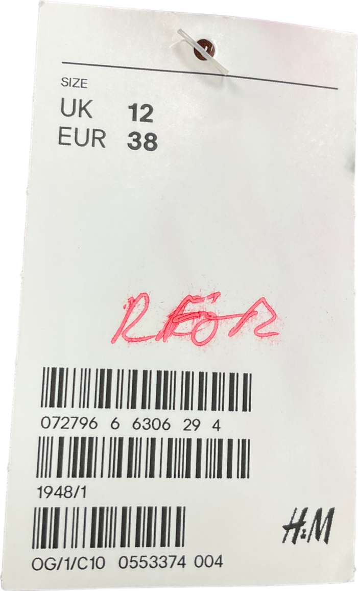 H&M Orange Satin Maxi Skirt UK 12