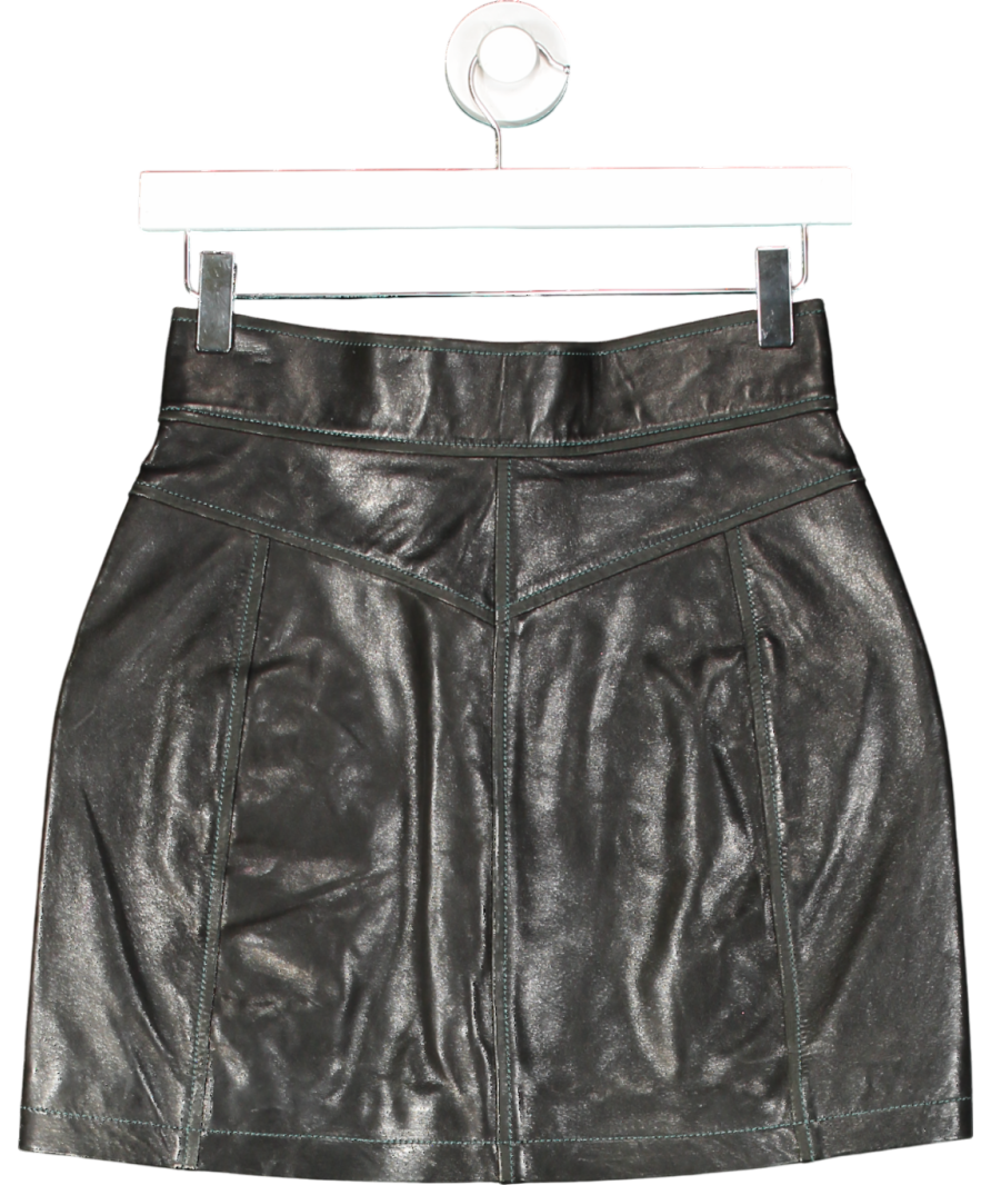 Millie Mackintosh Black High Waisted Leather Skirt UK 10