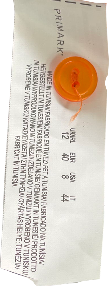 Primark Bright Orange Button Up Shirt UK 12