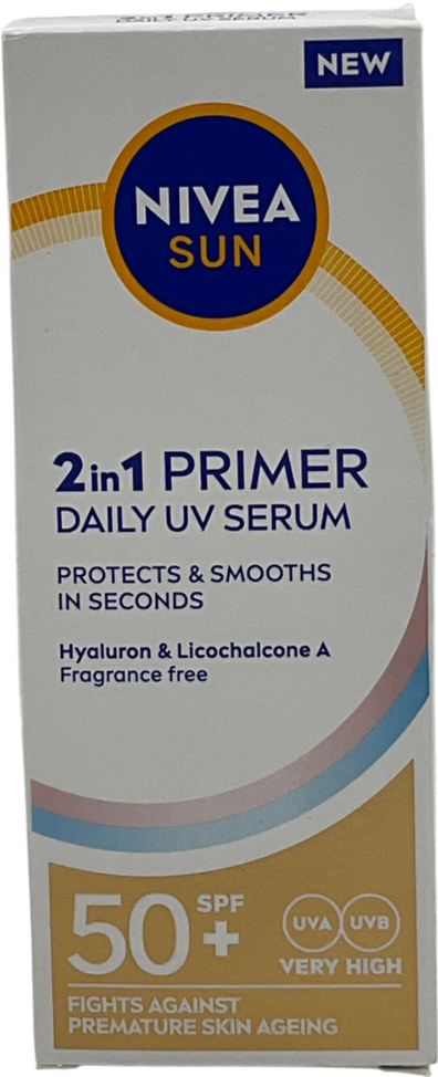 nivea 2in1 Daily Primer Face Serum Spf50+ 30ml