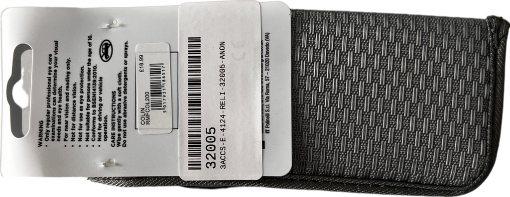 magnivision Colin Lenses Reading Glasses +2 Black