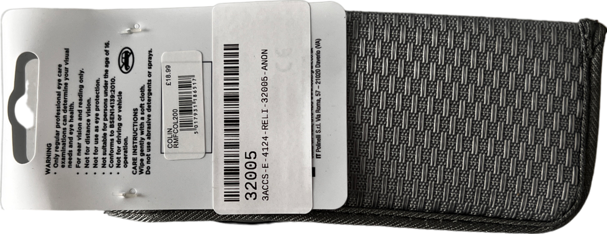 magnivision Colin Lenses Reading Glasses +2 Black