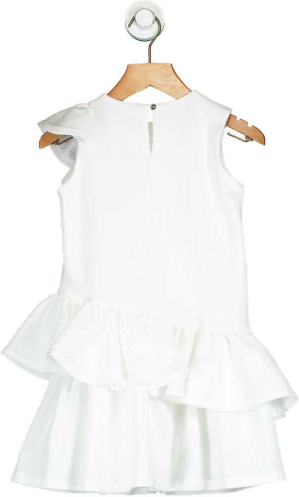 River Island White Ruffle Dress UK 4-5 Yrs