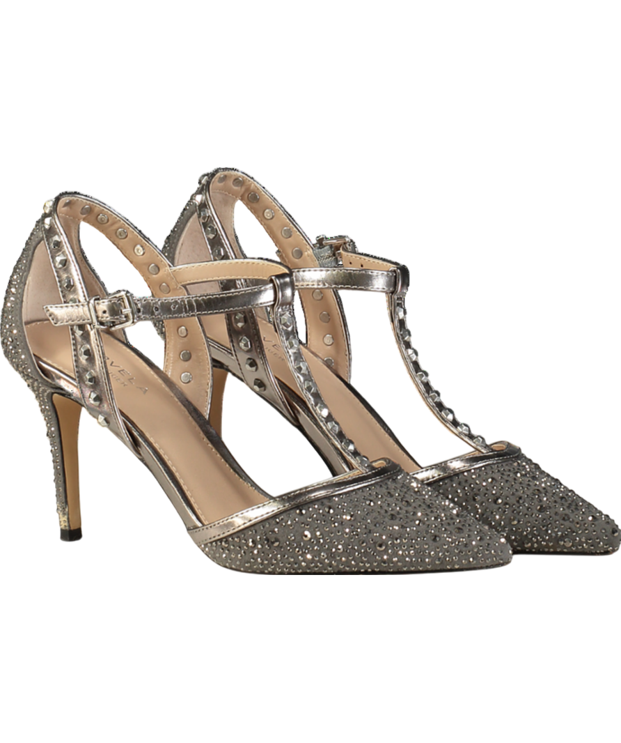 Carvela Grey Kankan Jewel Court Shoes UK 6 EU 39 👠