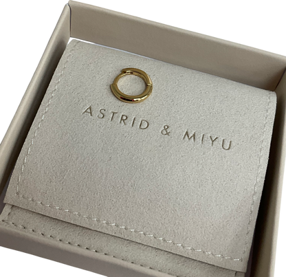 Astrid & Miyu Essential 8mm Hoop In Gold One Size