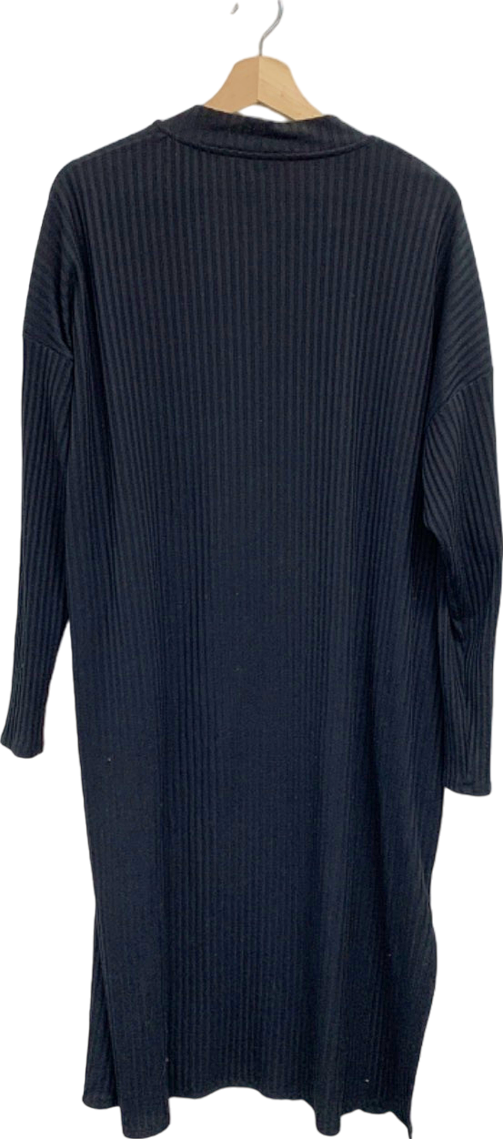 George Black Ribbed Cardigan UK 24-26