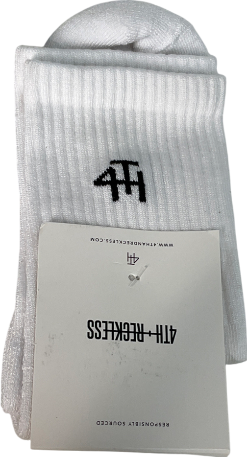 4th & Reckless White Fourth Studio Essential Socks 2-pack One Size