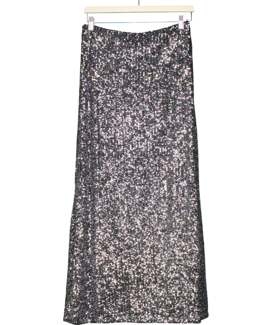 Peacocks Metallic Sequin Maxi Skirt UK 8