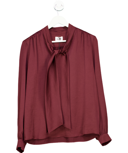 Claudie Pierlot Brown Blouse With Open Neck UK 10