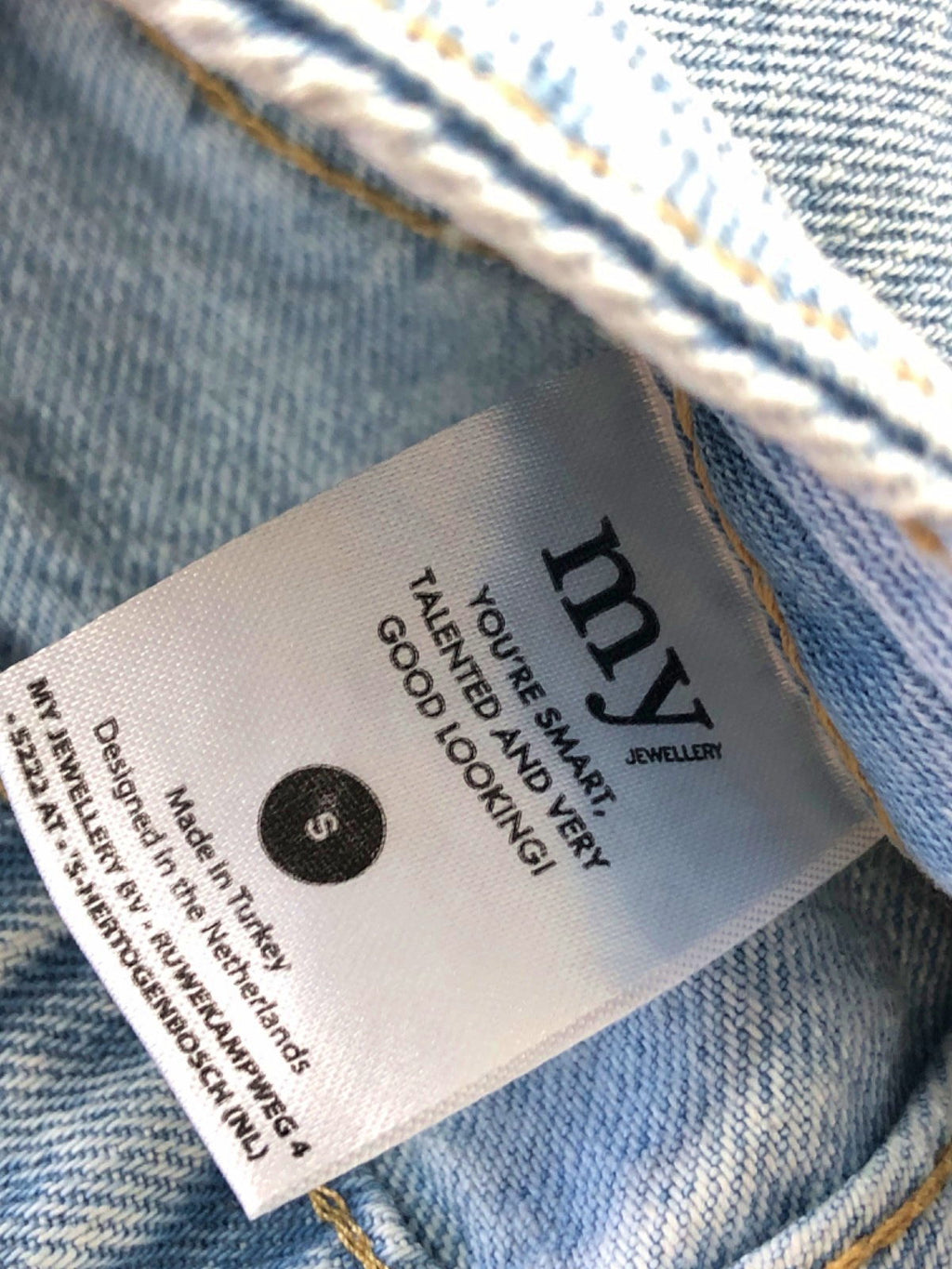 MY JEWELLERY Light Blue Denim Jeans UK S