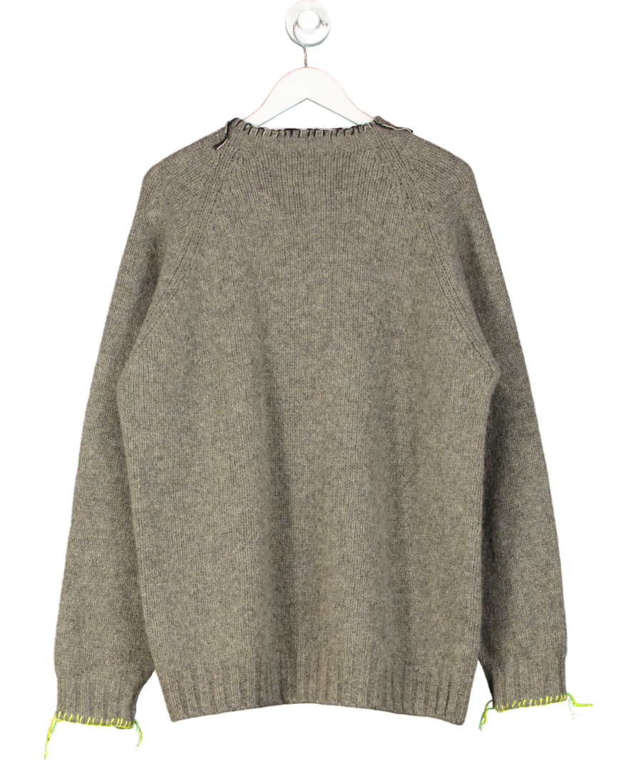 La Fetiche Grey Barney Wool Jumper UK L