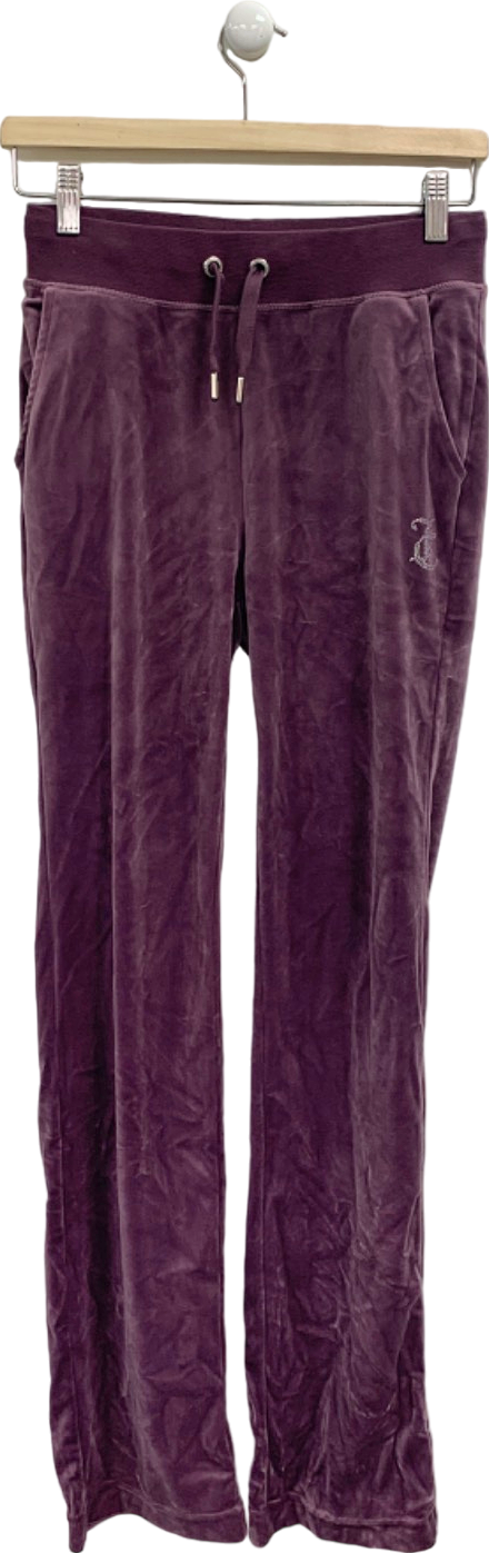 Juicy Couture Purple Velour Tracksuit Trousers UK XS