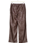 GAP Brown Mid Rise Faux-leather Loose Trousers UK 8