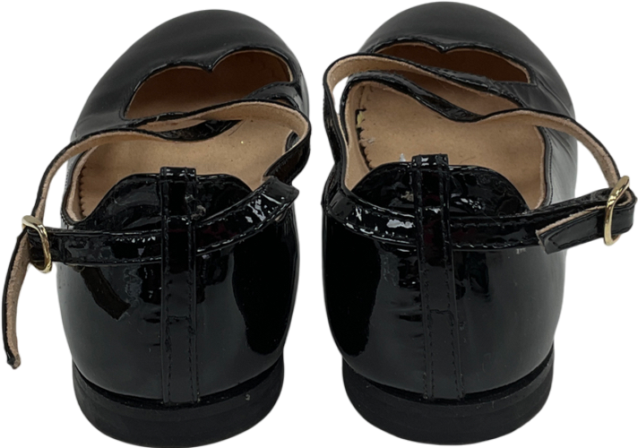La Coqueta Black Patent Leather T-bar Shoes UK 11 EU 29 👼