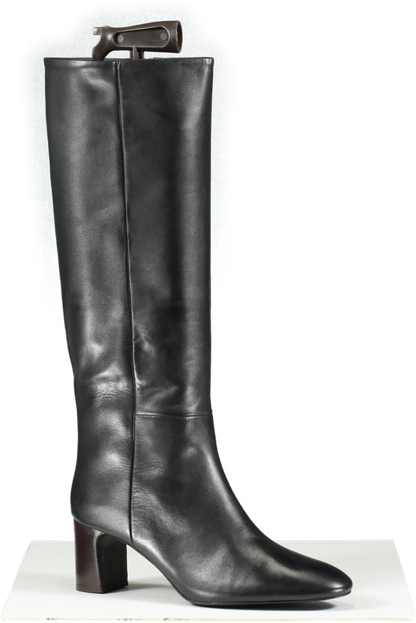 Boden Black Erica Knee High Leather Boots UK 7 EU 40 👠