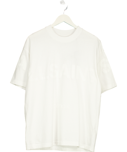 All Saints White Biggy Crew Neck T-shirt UK XS