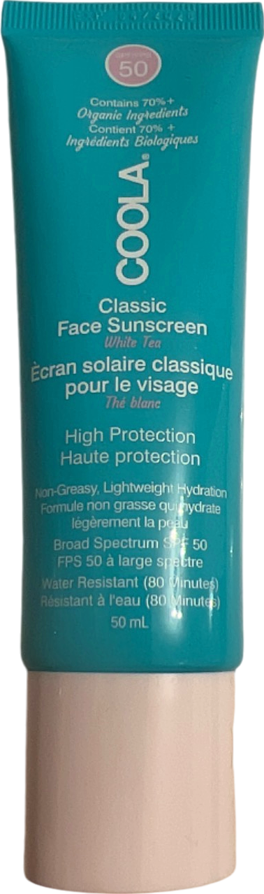 Coola Classic Face Sunscreen SPF 50 White Tea 50ml