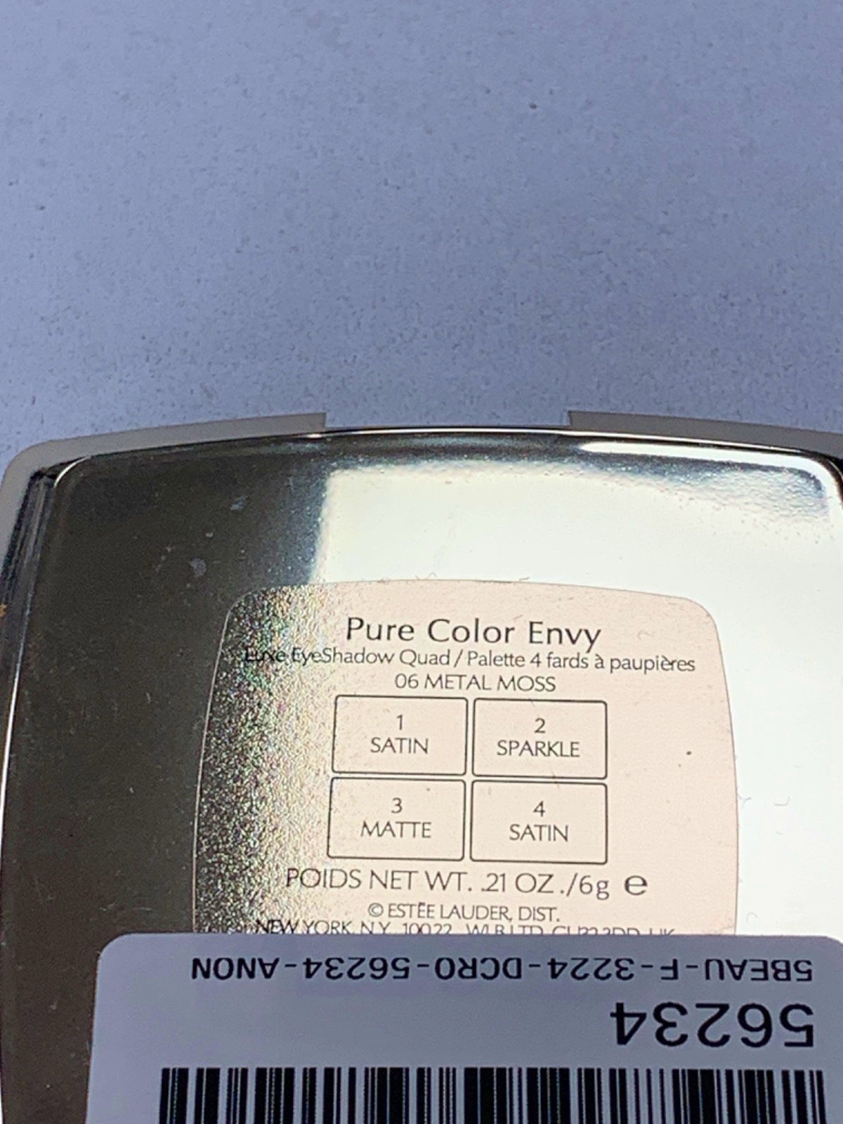 Estée Lauder Pure Color Envy EyeShadow Quad 06 Metal Moss 6g