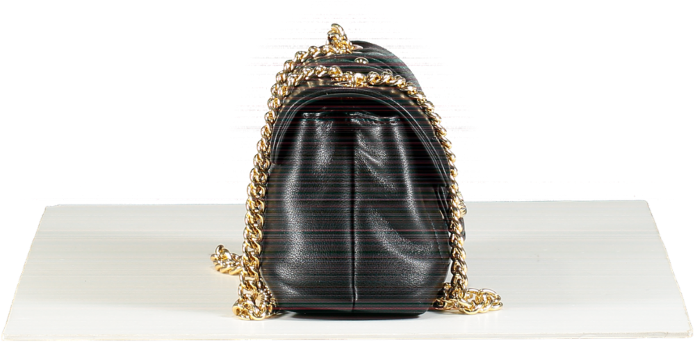 Gaelle Paris Black Cross Body Chain Strap Mini Bag