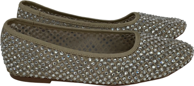 STEVE MADDEN Nude Auden Mesh Ballerinas UK 6 EU 39 👠