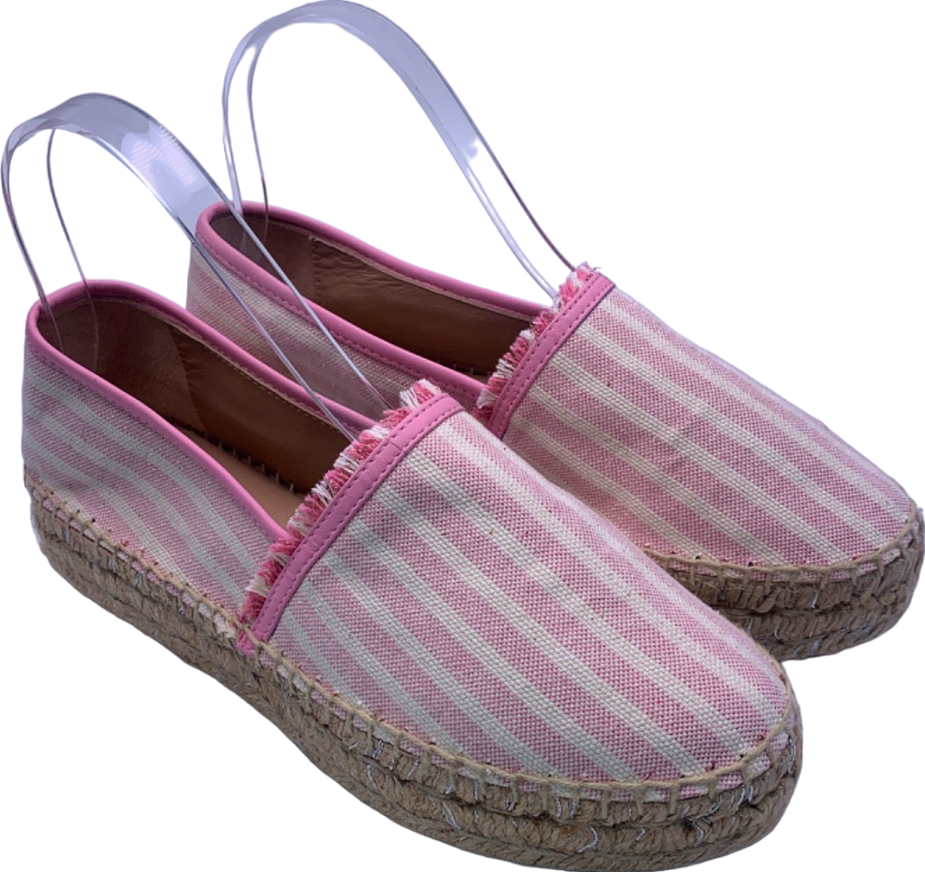LK Bennett Pink Stripe Espadrilles EU 36