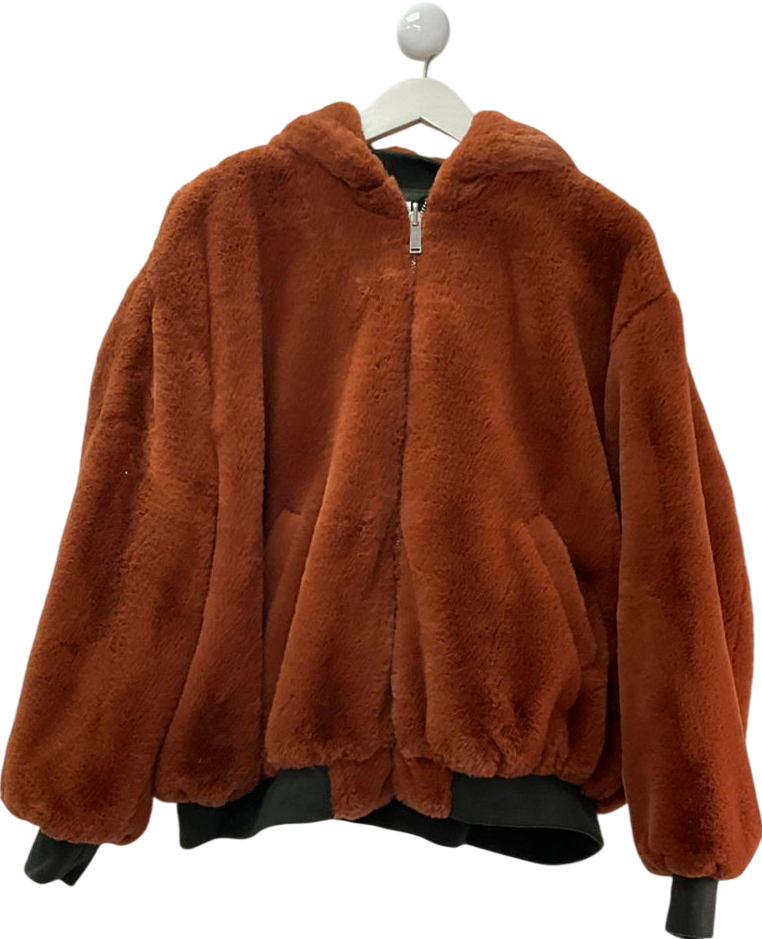 turf collection Brown Fur Jacket UK S