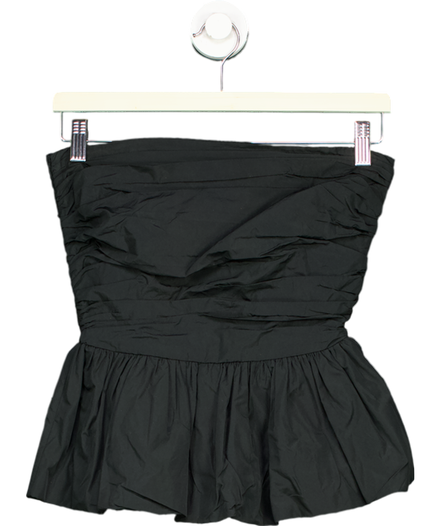 Arket Black Ruched Bustier UK 8