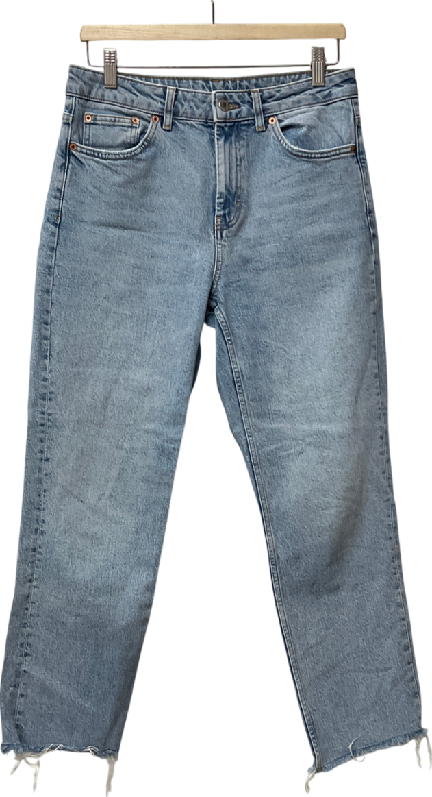Topshop Blue Straight Leg Jeans W30