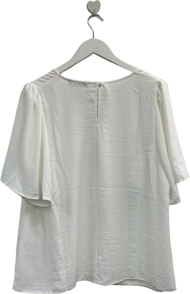Everyday White Textured Blouse UK 20
