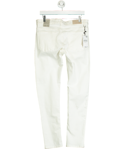 MANGO White Slim Fit Ultra Soft Touch Patrick Jeans W32