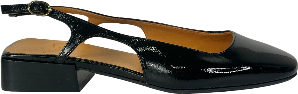 Sezane Black leather Livie Babies Mary Jane shoes UK 7 EU 40 👠