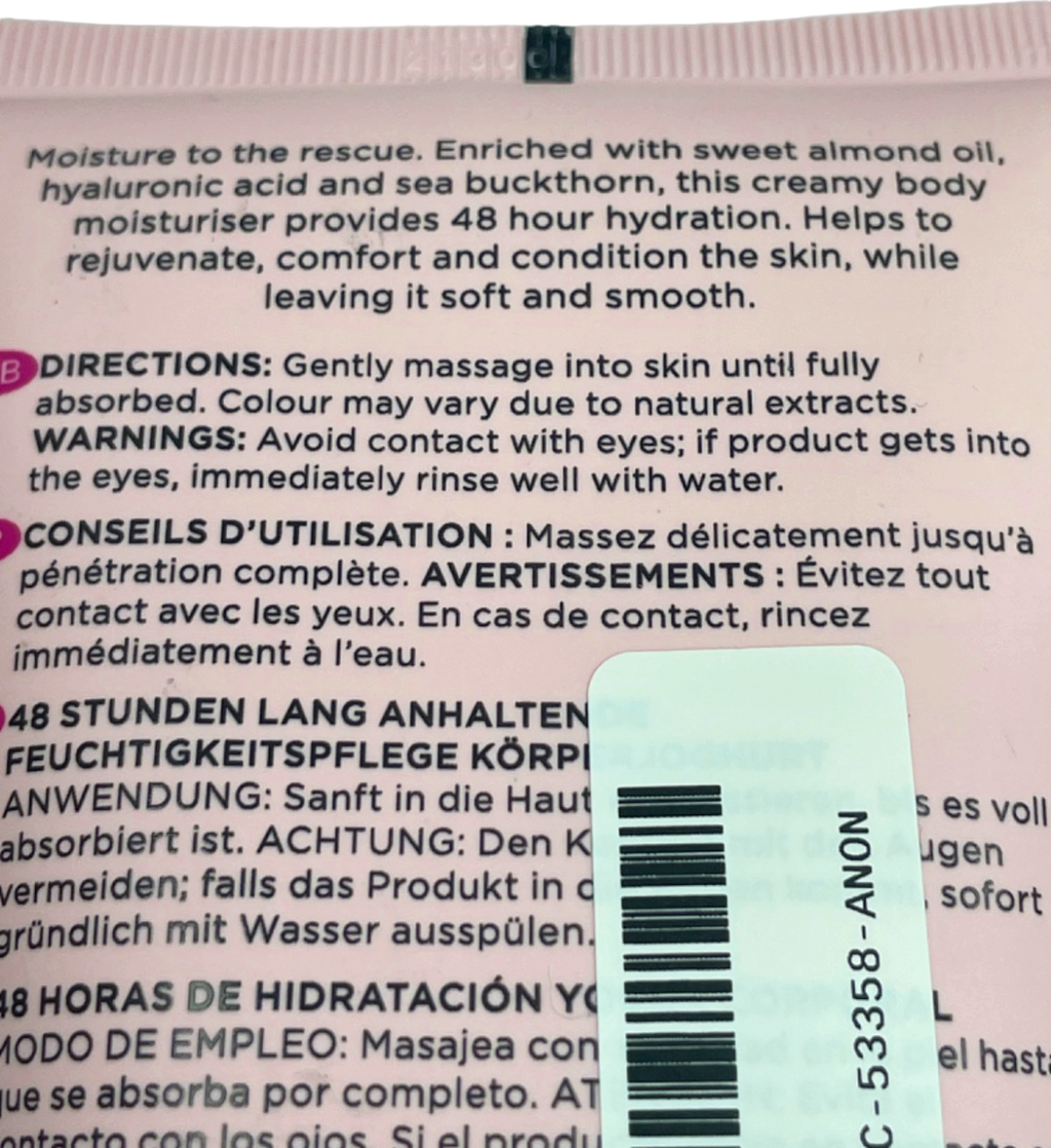 Noughty The Hero 48 Hour Hydration Body Yoghurt 250ml