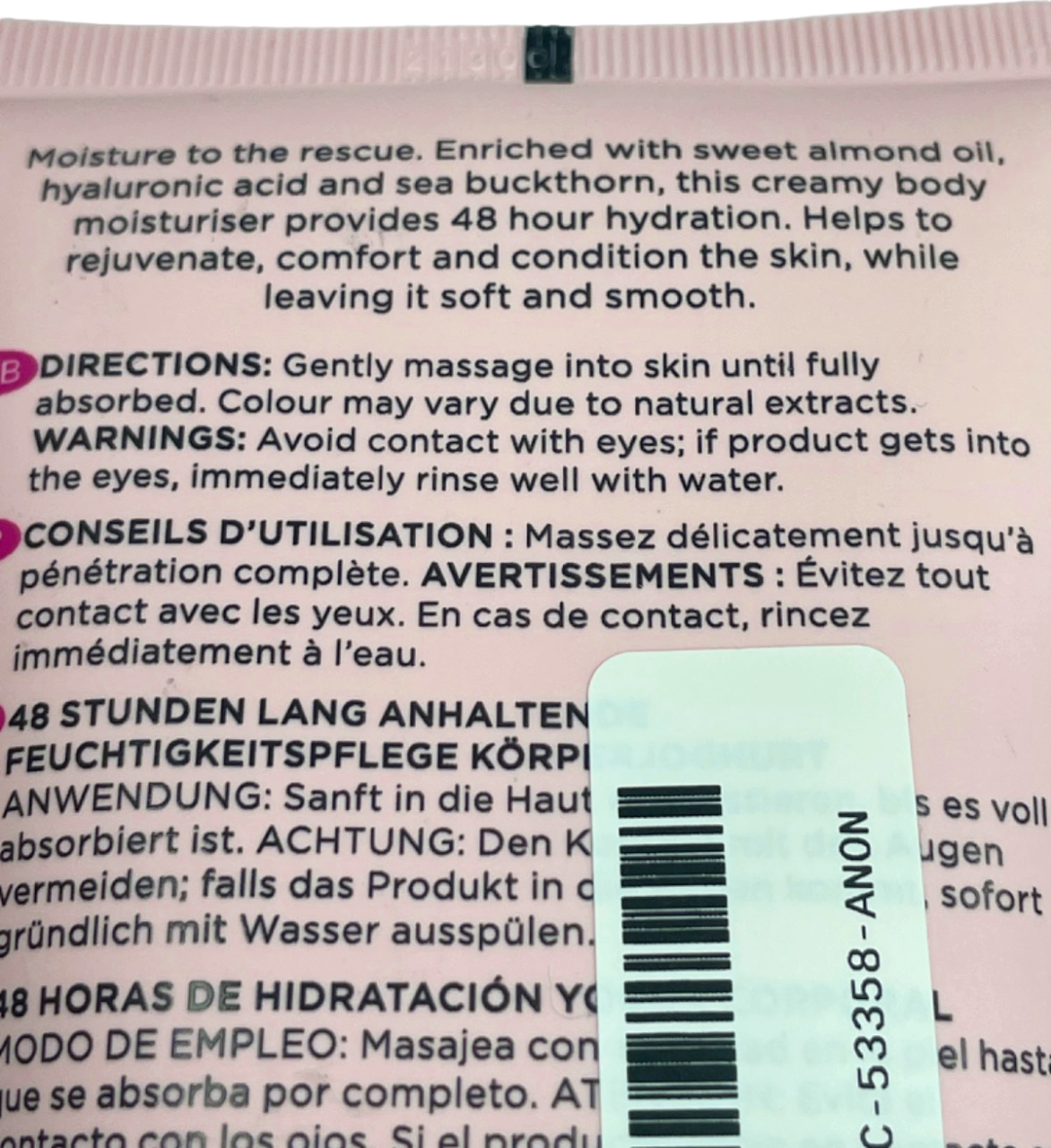 Noughty The Hero 48 Hour Hydration Body Yoghurt 250ml