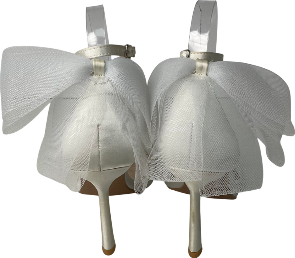 be mine Cream Bow Heels UK 5 EU 38 👠