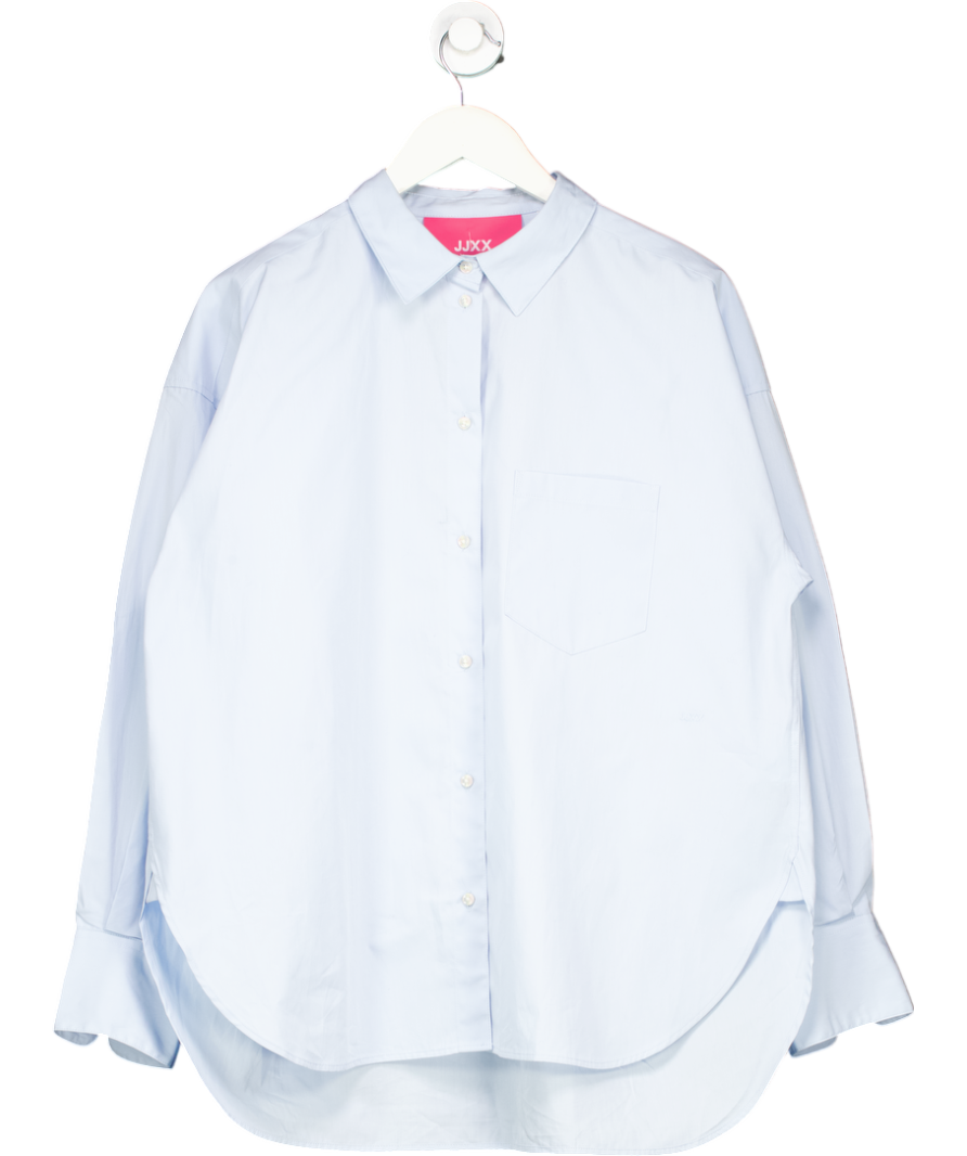 JJXX Blue Jamie Relaxed Poplin Shirt UK L