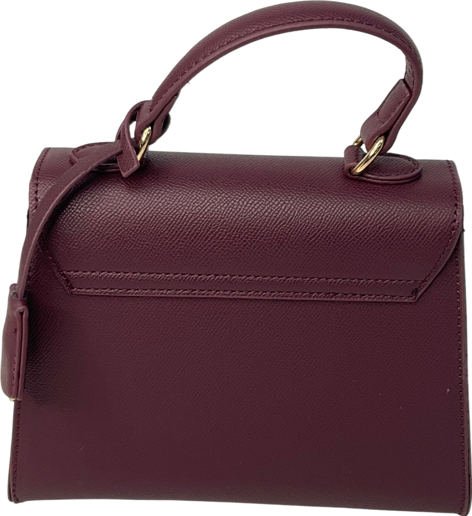 New Look Red Burgundy Leather-look Top Handle Crossbody Bag One Size